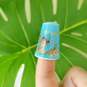 Vintage Greek Rhodes Windmill Thimble